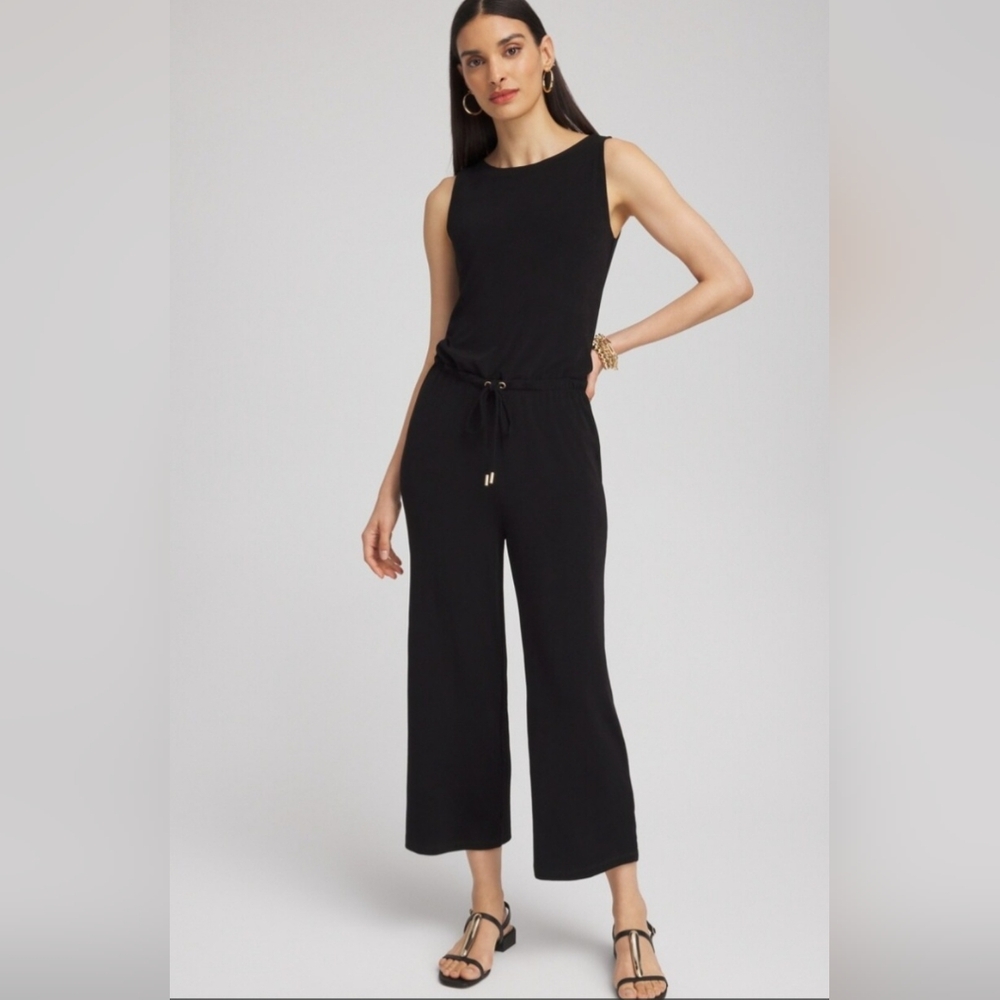 Chico's Travelers Tie Waist Jumpsuit NWOT